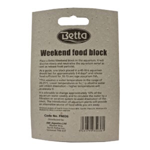 Betta Weekend Fish Food Blocks